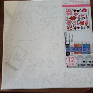 Acrylic paint kit w/canvas